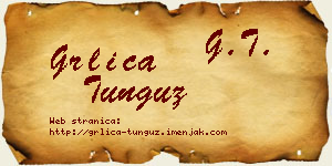 Grlica Tunguz vizit kartica